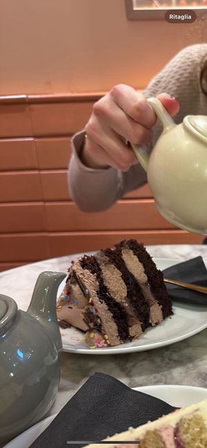 chocolate caramel cake   at Cutter & Squidge in London