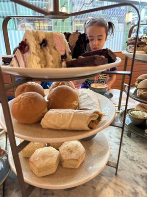 Vegan afternoon tea  at Cutter & Squidge in London
