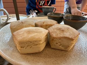 Vegan scones  at Cutter & Squidge in London