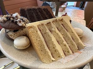 Vegetarian desserts  at Cutter & Squidge in London