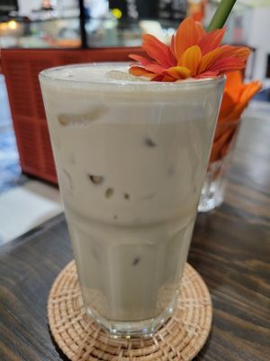 Iced jungle Matcha #Veganuary at The Banana Warrior - Emquartier in Bangkok