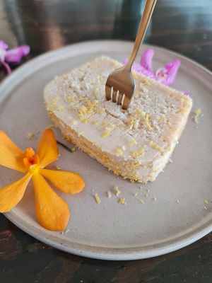 Lemon cake 😋 at The Banana Warrior - Emquartier in Bangkok