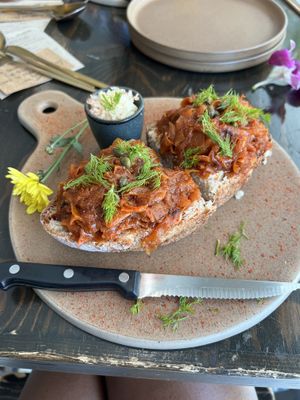 Salmon toast   at The Banana Warrior - Emquartier in Bangkok