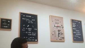 Wall at Sucre Glace in Paris