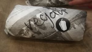 Vegan burrito at Los Primos in Annecy