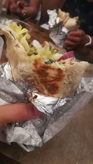 Vegan burrito at Los Primos in Annecy