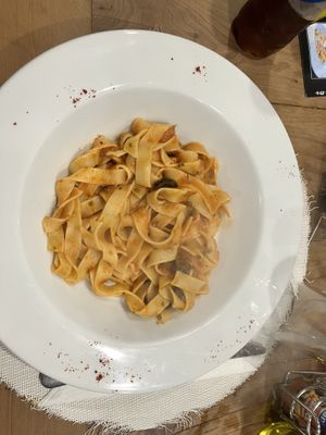 Tagliatelle Napoli  at Pasta Baladin in Essaouira