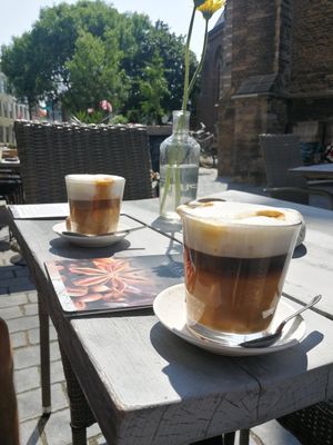 Cortado with coconut milk at Marcus in Vlissingen