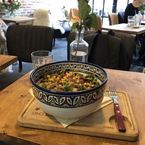 Vegan Chickpea and Lentil salad  at Marcus in Vlissingen