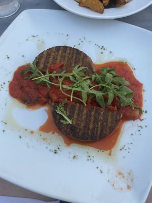 Polenta-Burger  at Hotel Amfiteatar in Pula