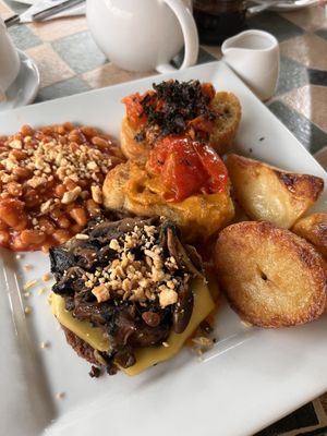 Vegan brekkie   at The Crew Yard in Edwinstowe