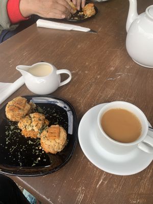 Amazing vegan cheese & chilli scones   at The Crew Yard in Edwinstowe