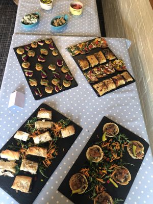 A selection of Vegan treats for a baby shower. at The Crew Yard in Edwinstowe
