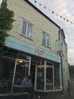 Shop front at The Cornish Pizza Company in St Agnes