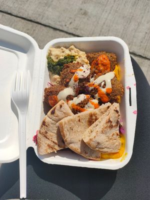 Vegan mixed take away box 😋 at Mezze in Tramore