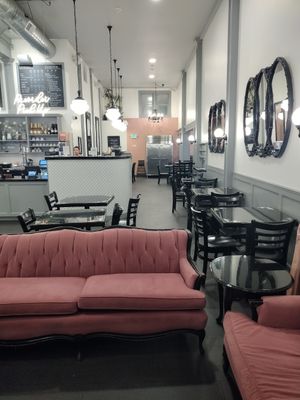 Seating area at Pure Bliss Desserts  in Bellingham