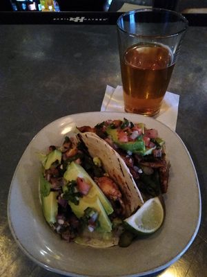 Shitake and asparagus tacos at Streats in Norfolk