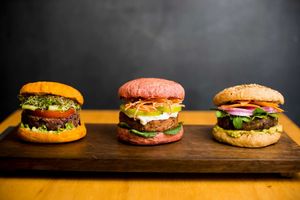 vegan burguers at Lyrios in Sao Paulo