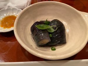 Aubergine/Eggplant at Saishuan Shiraki in Kyoto