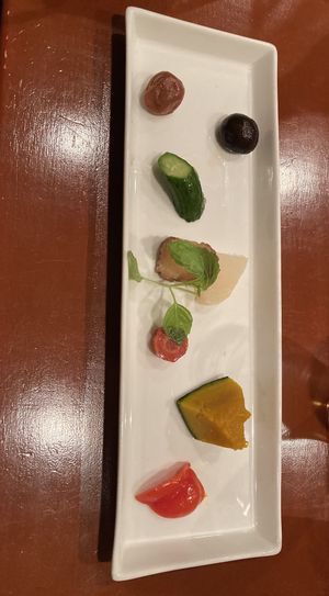 Kyoto veggies  at Saishuan Shiraki in Kyoto