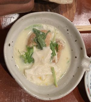 Tofu hotpot  at Saishuan Shiraki in Kyoto