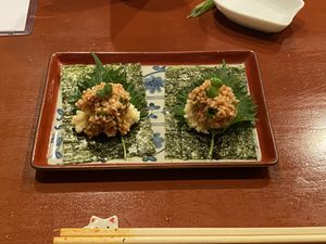 Hand-rolls at Saishuan Shiraki in Kyoto