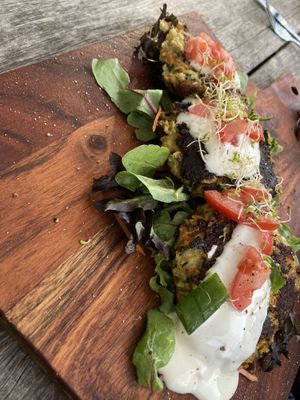 Fritters (veg only )  at Veggie Nook in Bowral