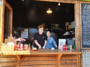 Happy people make happy food! at Veggie Nook in Bowral