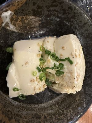 Tofu side dish- soft silken tofu   at NRT - Tatsu -T1 in Narita