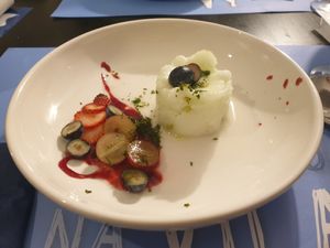 Sorbet de lima :) at Bacalhau na Vila in Sintra