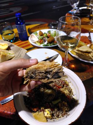 Empanada vegan de champiñones y crema de almendras at Kalí Órexi by Labocatorio in Bilbao