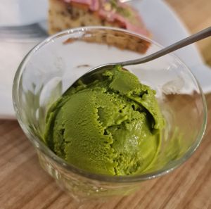 Kyoto Uji Matcha Ice cream ~ 16/6/22 at Sasco Cafe in North Singapore