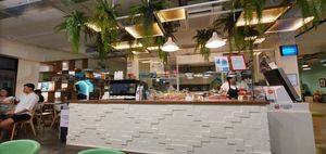 A place with aircon for those who hate noisy and enjoy your foods/drinks. at Sasco Cafe in North Singapore