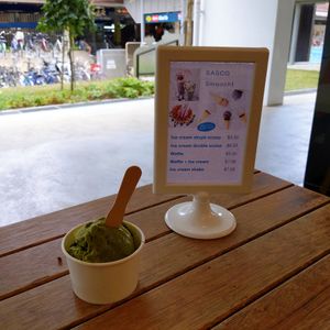 Right next to khatib mrt at Sasco Cafe in North Singapore