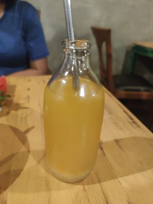 Ginger kombucha at The Greenhouse in Vientiane