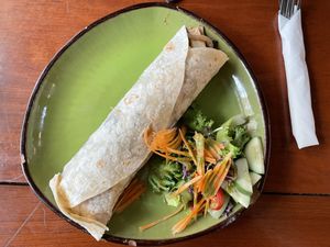 Burrito (made vegan), 90,000 kip  at The Greenhouse in Vientiane