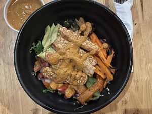 Tex Mex rice bowl, 80,000 kip  at The Greenhouse in Vientiane