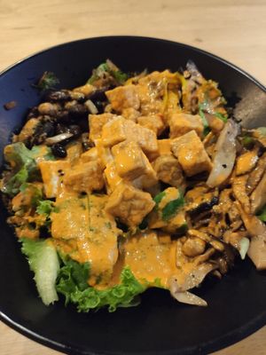 Custom salad at The Greenhouse in Vientiane