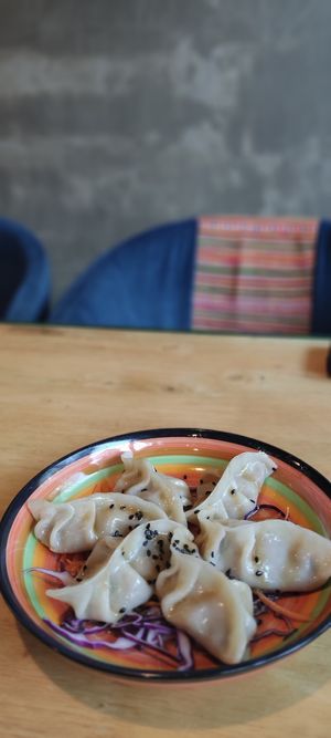 Gyosas de 🎃 at The Greenhouse in Vientiane