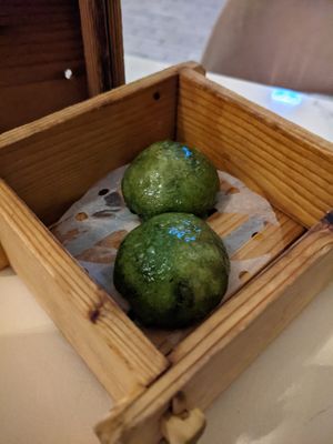 Crystal vegetable dumplings at Donna Chang in Brisbane