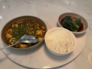 Mapo Tofu & Asian Greens  at Donna Chang in Brisbane