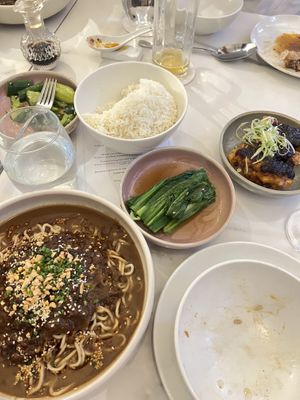 This is all vegan. Eggplant and noodles were a standout  at Donna Chang in Brisbane