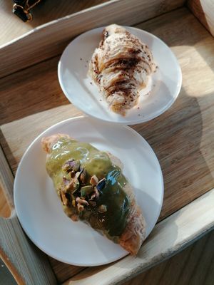 Vegan croissants at Veritas in Palafrugell