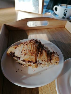Chocolate croissant (vegan) at Veritas in Palafrugell