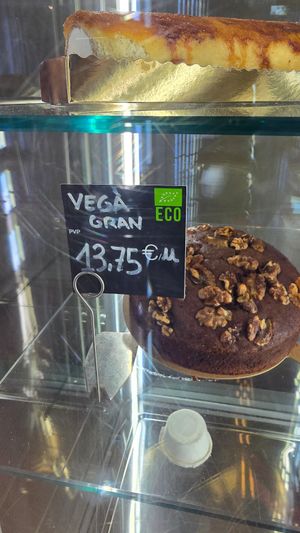 Vegan pie at Veritas in Palafrugell