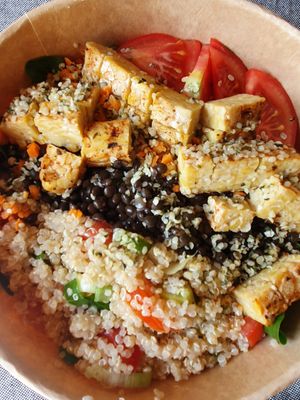 Tempeh Gyros Bowl at Juicery in Tubingen
