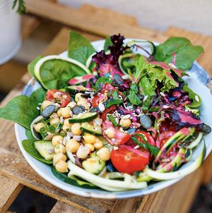 This salad is delicious! at Juicery in Tubingen