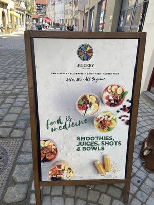 Smoothies and shots available  at Juicery in Tubingen