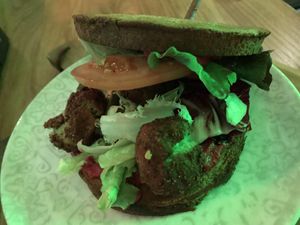 Vegan burger at MA in Essen