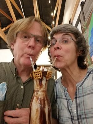 Peanut butter, chocolate, pretzel milkshake! at Earth Plant Based in Phoenix